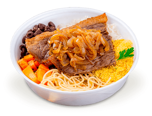 marmitex bem recheada