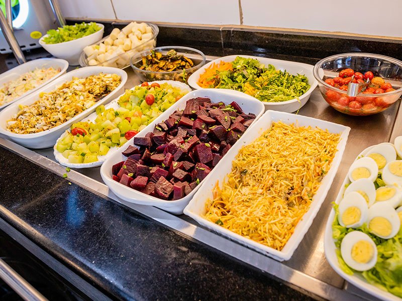 opções para o almoço